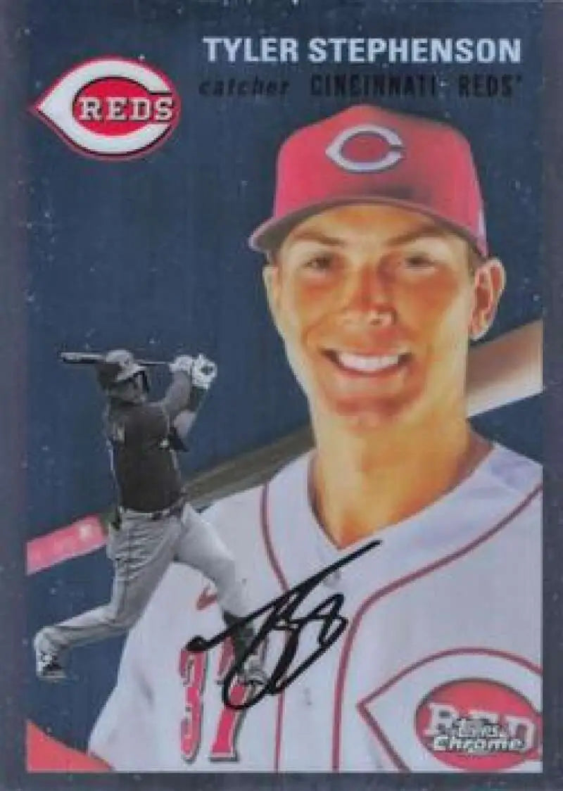 2023 Topps Chrome Platinum Anniversary #293 Tyler Stephenson EX Excellent Cincinnati Reds Baseball Card - Baseball Card
