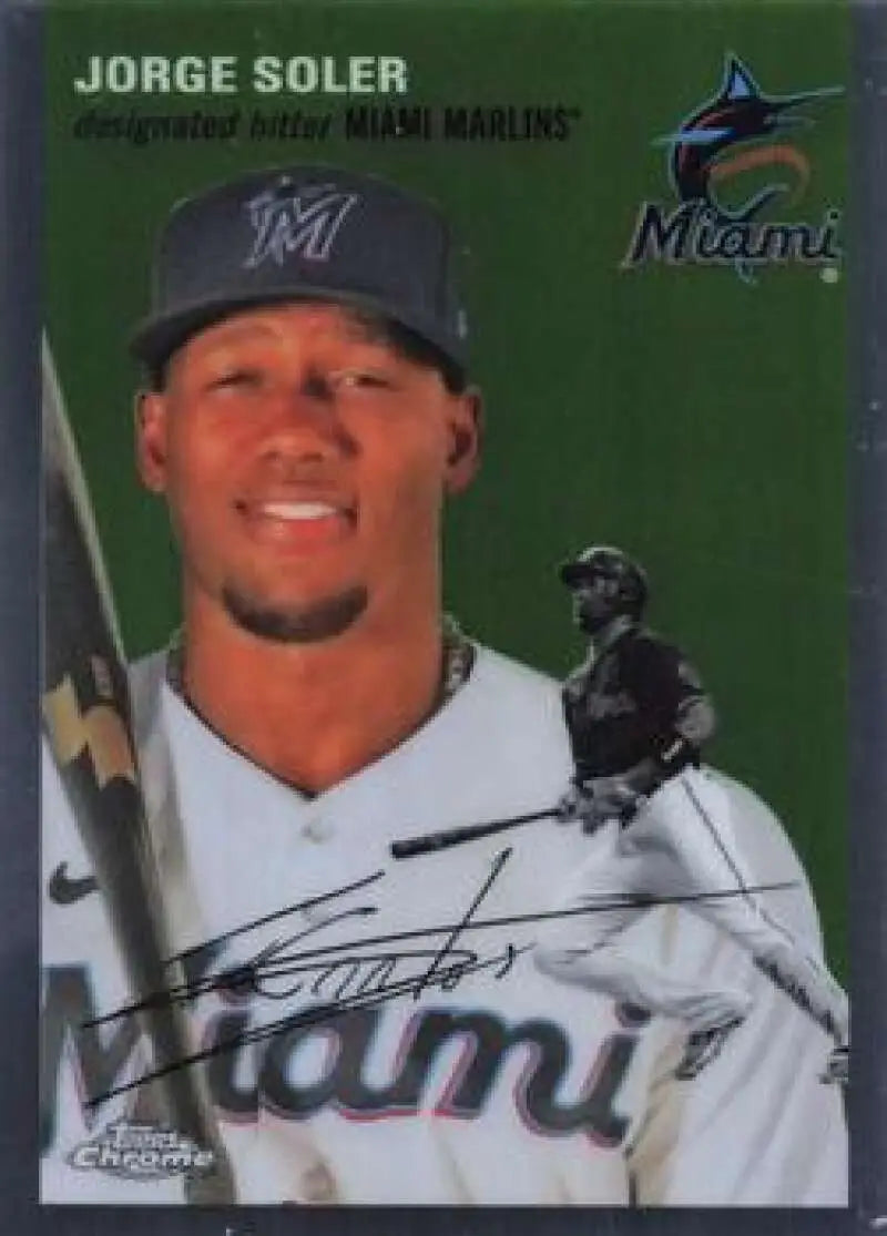 2023 Topps Chrome Platinum Anniversary #296 Jorge Soler EX Excellent Miami Marlins Baseball Card - Baseball Card Single