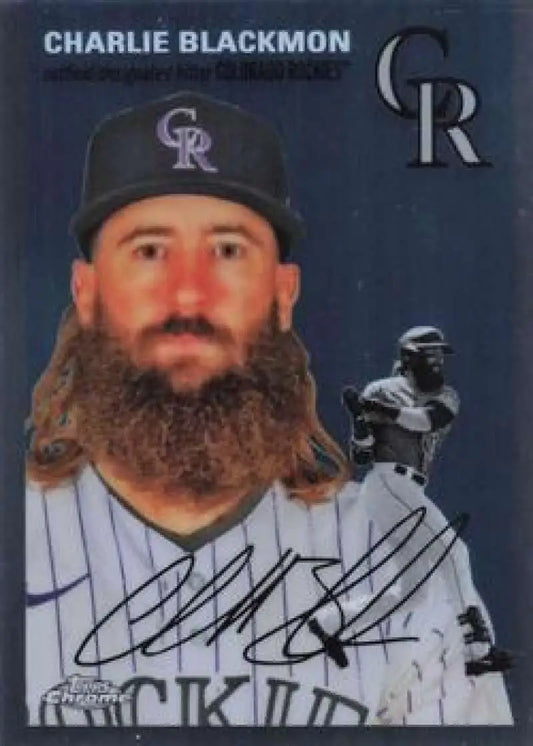 2023 Topps Chrome Platinum Anniversary #298 Charlie Blackmon EX Excellent Colorado Rockies Baseball Card - Baseball