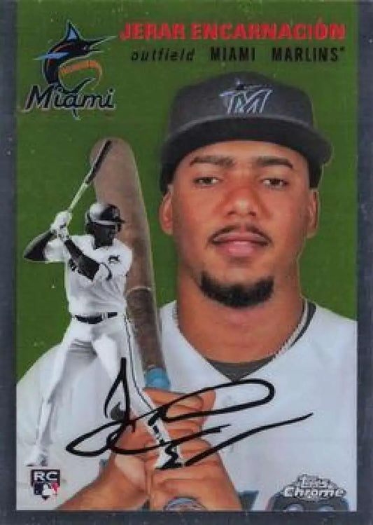 2023 Topps Chrome Platinum Anniversary #30 Jerar Encarnacion EX Excellent RC Rookie Miami Marlins Baseball Card
