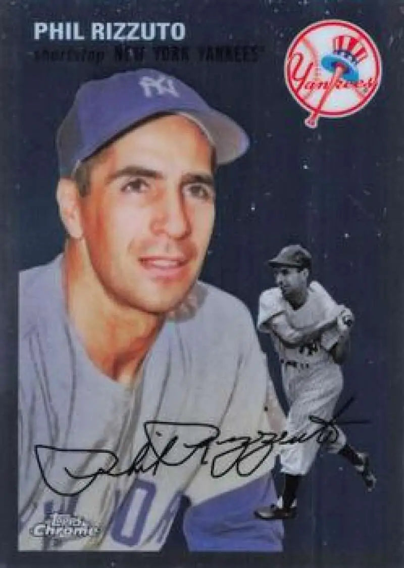 2023 Topps Chrome Platinum Anniversary #301 Phil Rizzuto EX Excellent New York Yankees Baseball Card - Baseball Card