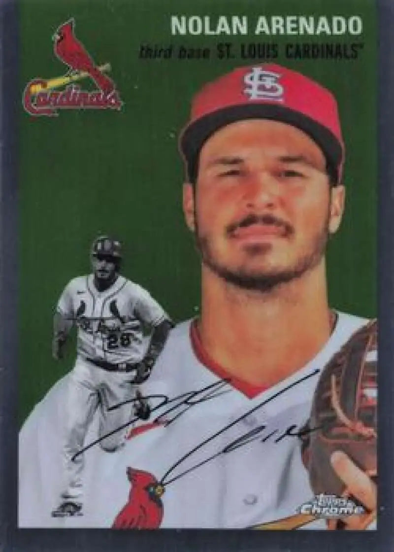 2023 Topps Chrome Platinum Anniversary #302 Nolan Arenado EX Excellent St. Louis Cardinals Baseball Card - Baseball