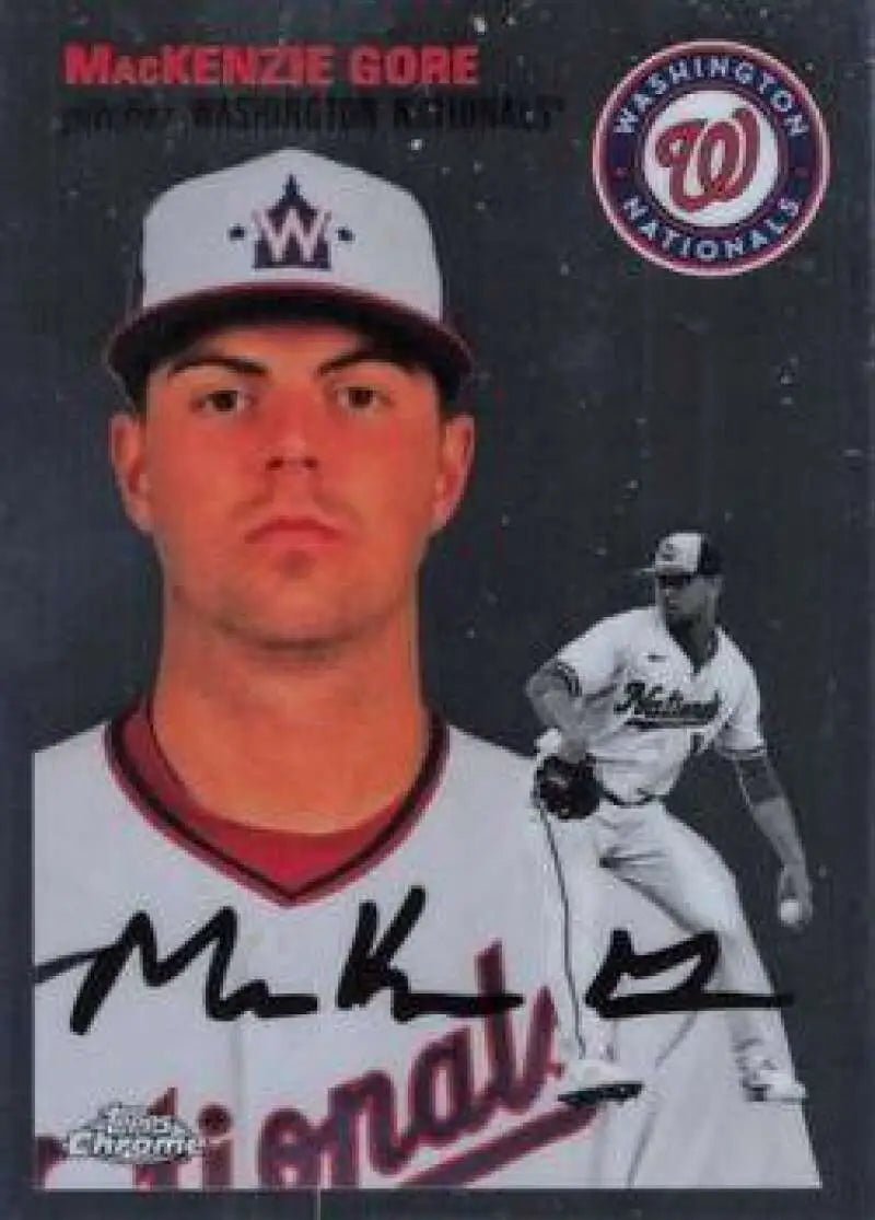 2023 Topps Chrome Platinum Anniversary #305 MacKenzie Gore EX Excellent Washington Nationals Baseball Card - Baseball