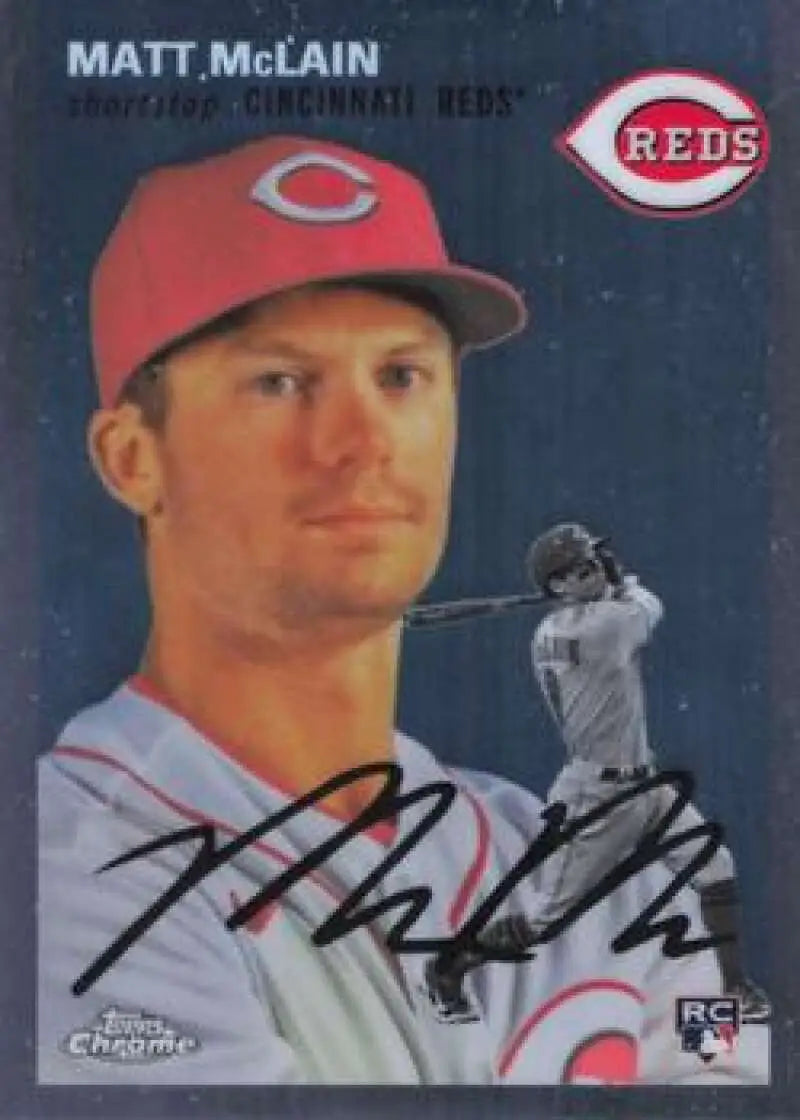 2023 Topps Chrome Platinum Anniversary #307 Matt McLain EX Excellent RC Rookie Cincinnati Reds Baseball Card - Baseball
