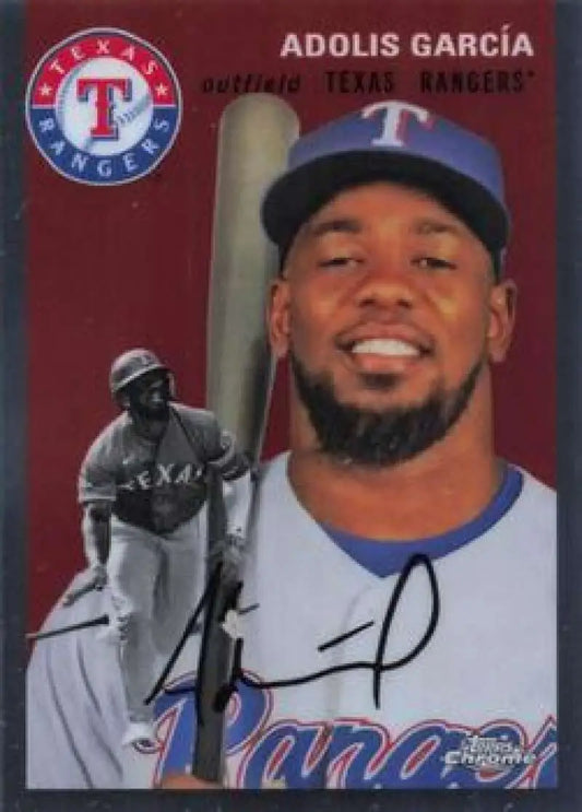 2023 Topps Chrome Platinum Anniversary #309 Adolis Garcia EX Excellent Texas Rangers Baseball Card - Baseball Card