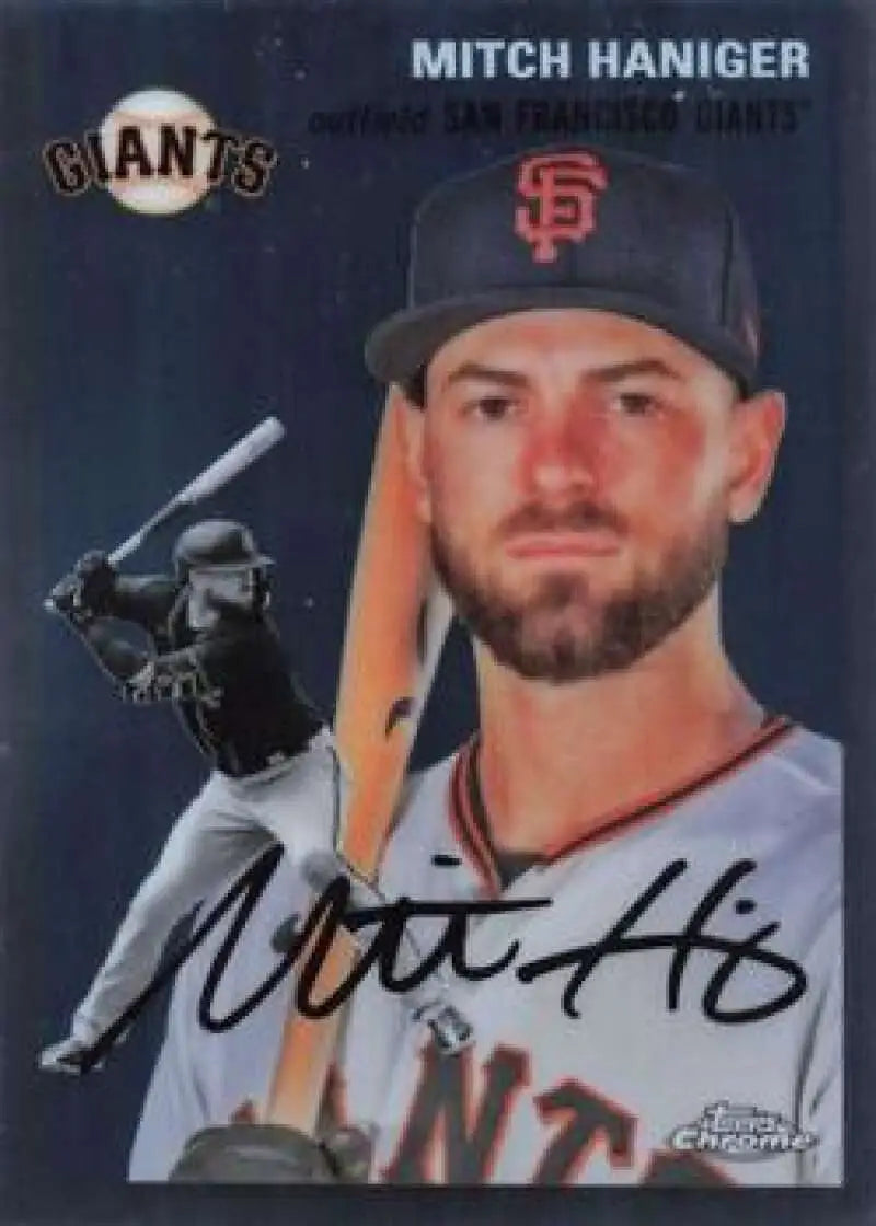 2023 Topps Chrome Platinum Anniversary #310 Mitch Haniger EX Excellent San Francisco Giants Baseball Card - Baseball