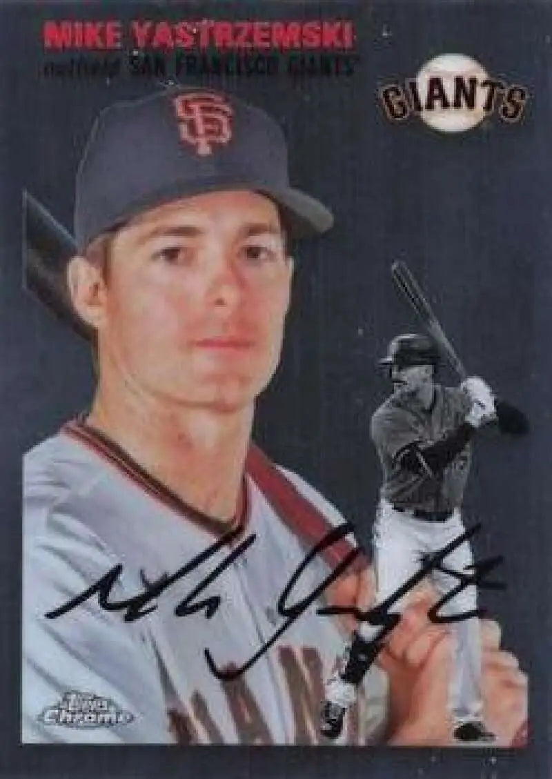 2023 Topps Chrome Platinum Anniversary #316 Mike Yastrzemski EX Excellent San Francisco Giants Baseball Card - Baseball