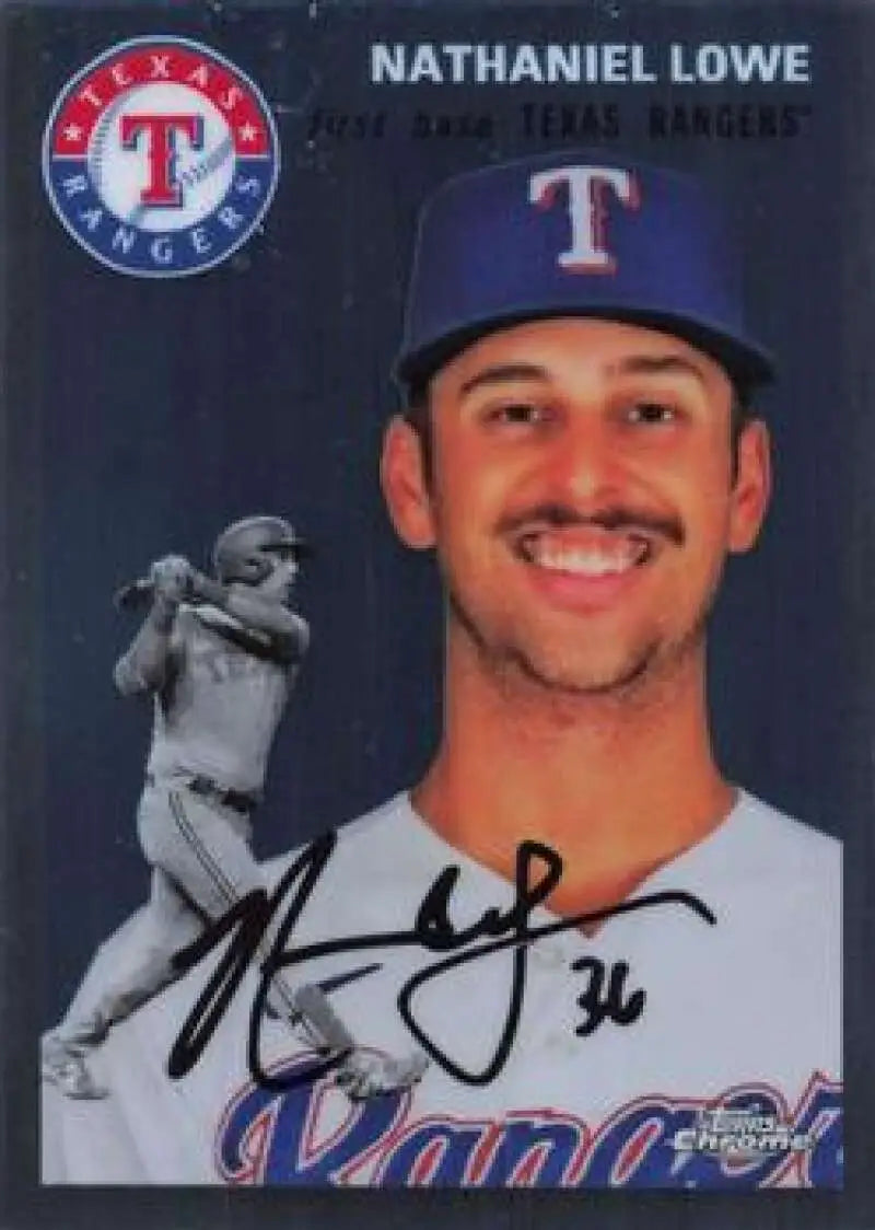 2023 Topps Chrome Platinum Anniversary #321 Nathaniel Lowe EX Excellent Texas Rangers Baseball Card - Baseball Card