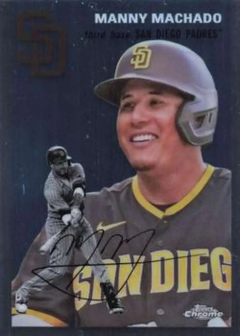 2023 Topps Chrome Platinum Anniversary #322 Manny Machado EX Excellent San Diego Padres Baseball Card - Baseball Card