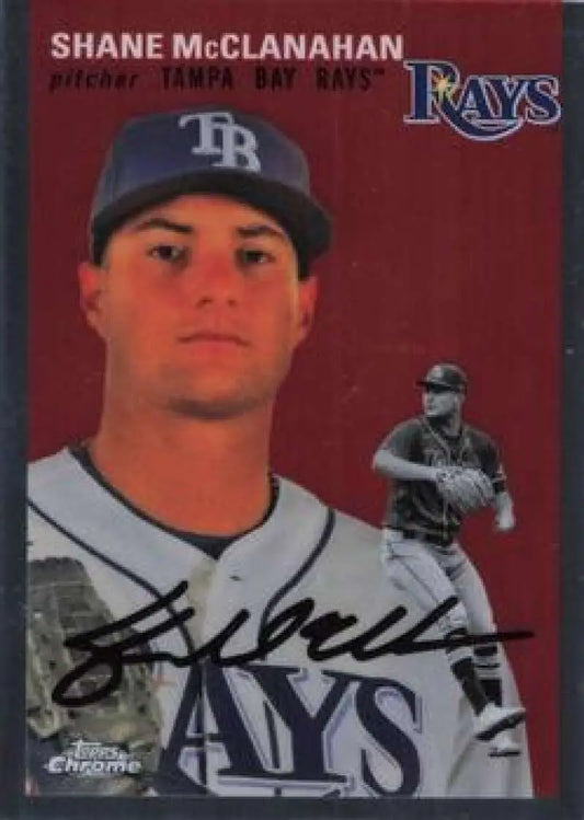 2023 Topps Chrome Platinum Anniversary #329 Shane McClanahan EX Excellent Tampa Bay Rays Baseball Card - Baseball Card