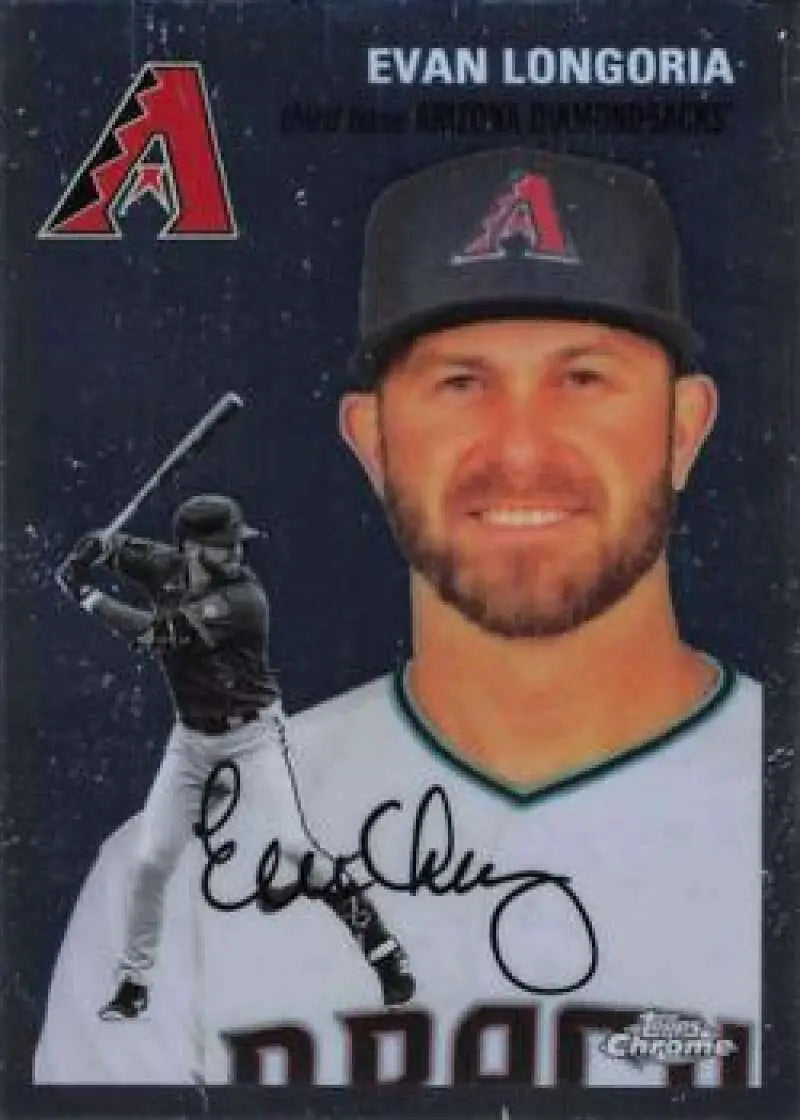 2023 Topps Chrome Platinum Anniversary #331 Evan Longoria EX Excellent Arizona Diamondbacks Baseball Card - Baseball