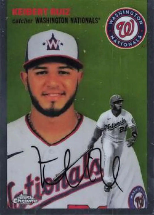 2023 Topps Chrome Platinum Anniversary #333 Keibert Ruiz EX Excellent Washington Nationals Baseball Card - Baseball
