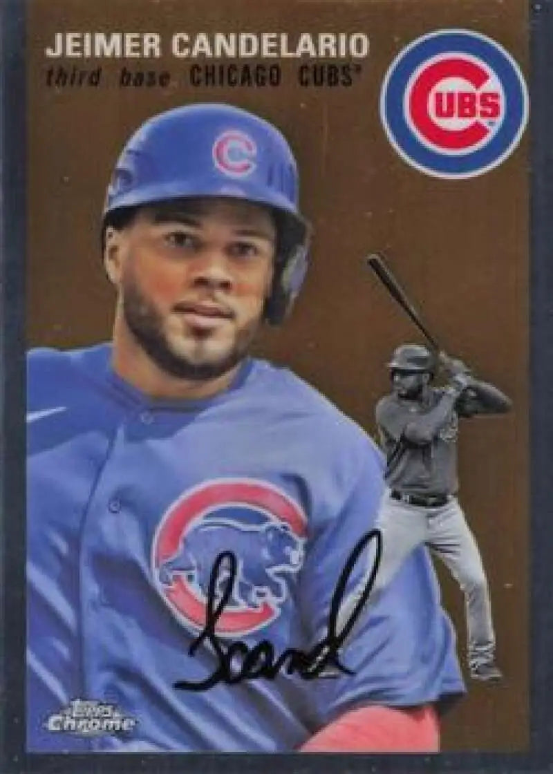 2023 Topps Chrome Platinum Anniversary #334 Jeimer Candelario EX Excellent Chicago Cubs Baseball Card - Baseball Card