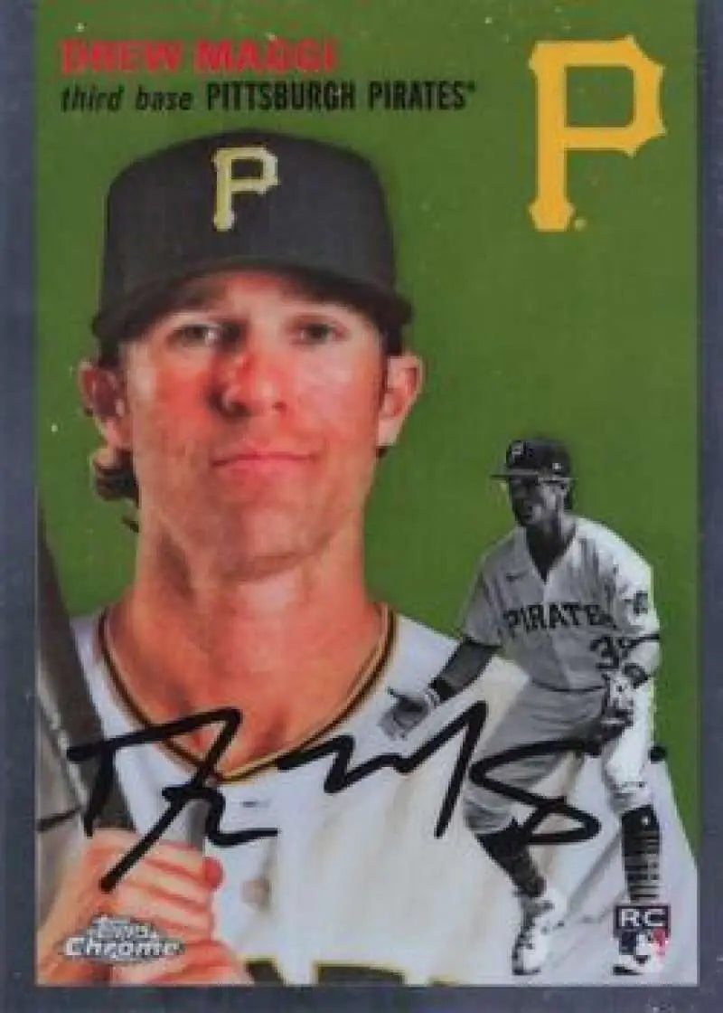 2023 Topps Chrome Platinum Anniversary #336 Drew Maggi EX Excellent RC Rookie Pittsburgh Pirates Baseball Card