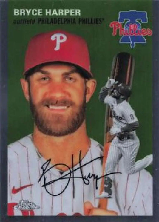2023 Topps Chrome Platinum Anniversary #337 Bryce Harper EX Excellent Philadelphia Phillies Baseball Card - Baseball