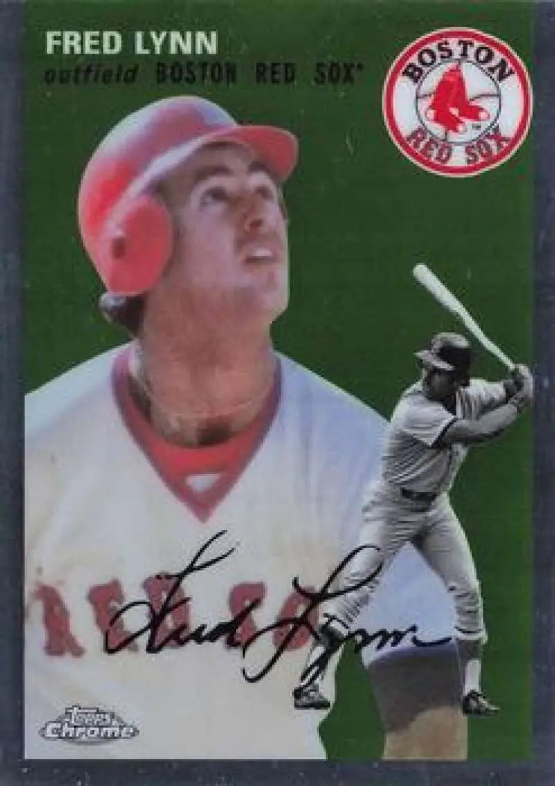 2023 Topps Chrome Platinum Anniversary #34 Fred Lynn EX Excellent Boston Red Sox Baseball Card - Baseball Card Single