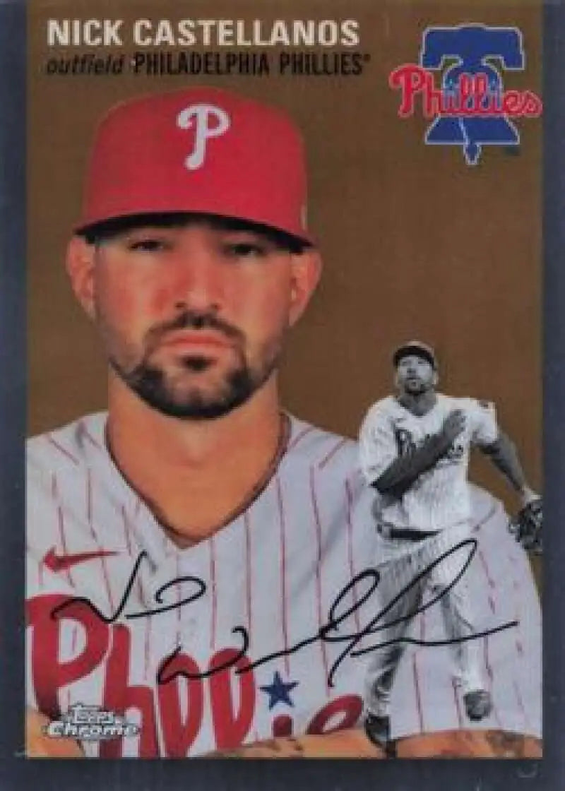 2023 Topps Chrome Platinum Anniversary #347 Nick Castellanos EX Excellent Philadelphia Phillies Baseball Card