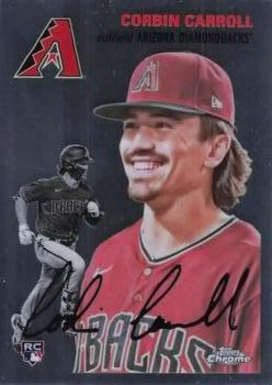 2023 Topps Chrome Platinum Anniversary #350 Corbin Carroll EX Excellent RC Rookie Arizona Diamondbacks Baseball Card