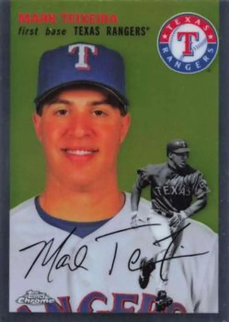 2023 Topps Chrome Platinum Anniversary #351 Mark Teixeira EX Excellent Texas Rangers Baseball Card - Baseball Card