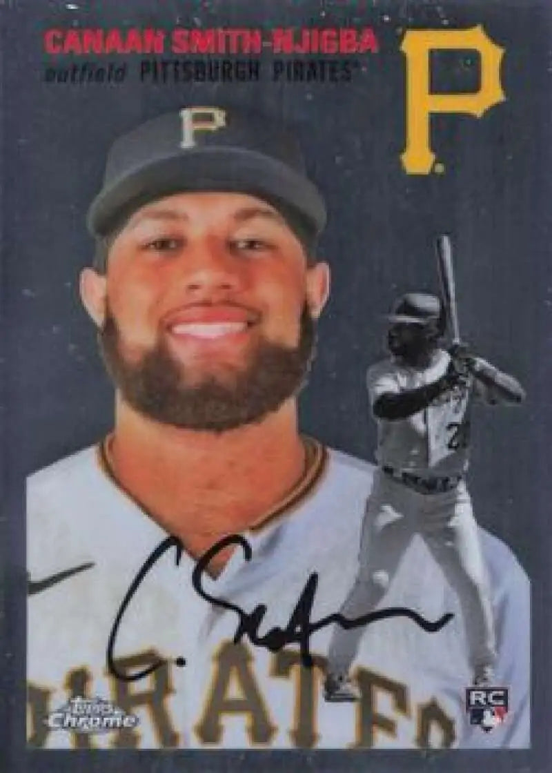 2023 Topps Chrome Platinum Anniversary #357 Canaan Smith-Njigba EX Excellent RC Rookie Pittsburgh Pirates Baseball Card