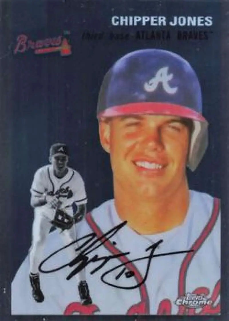 2023 Topps Chrome Platinum Anniversary #358 Chipper Jones EX Excellent Atlanta Braves Baseball Card - Baseball Card