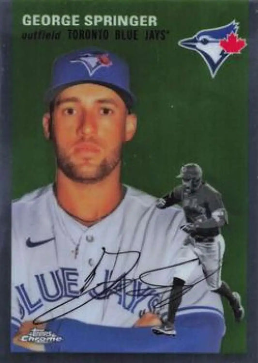 2023 Topps Chrome Platinum Anniversary #362 George Springer EX Excellent Toronto Blue Jays Baseball Card