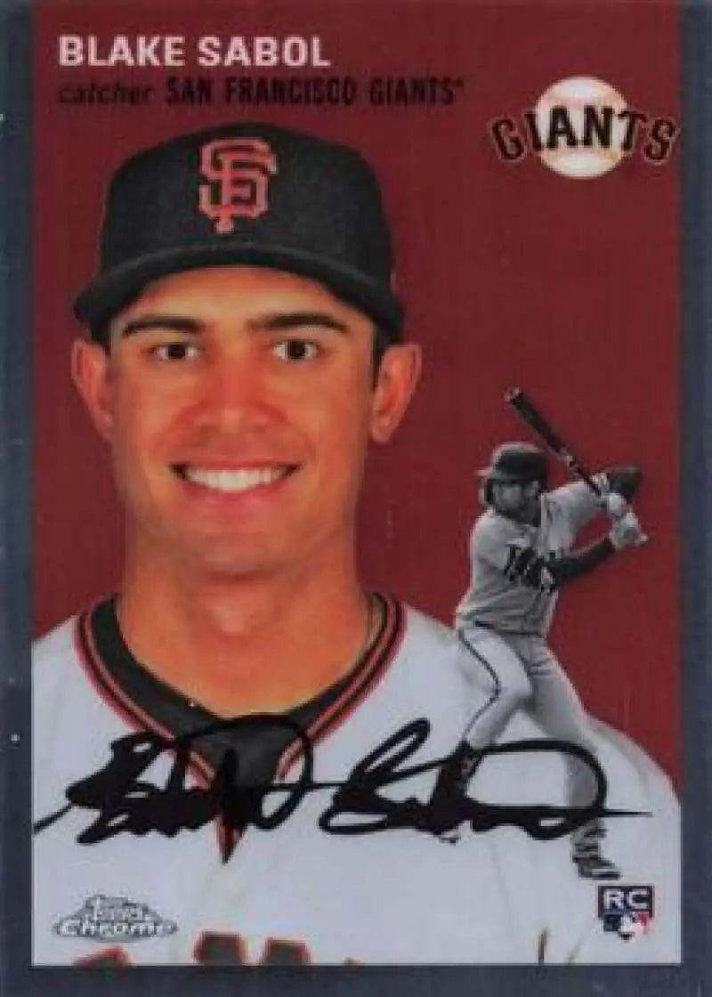 2023 Topps Chrome Platinum Anniversary #365 Blake Sabol EX Excellent RC Rookie San Francisco Giants Baseball Card
