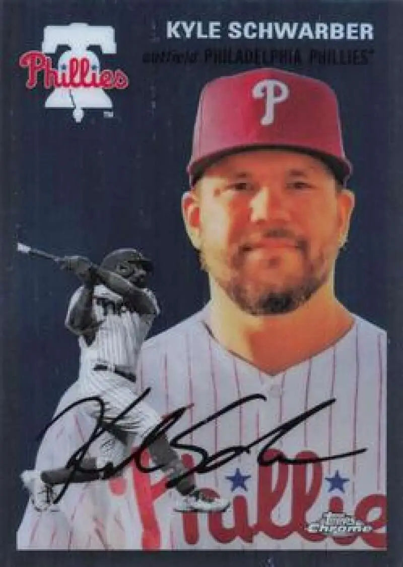 2023 Topps Chrome Platinum Anniversary #368 Kyle Schwarber EX Excellent Philadelphia Phillies Baseball Card - Baseball