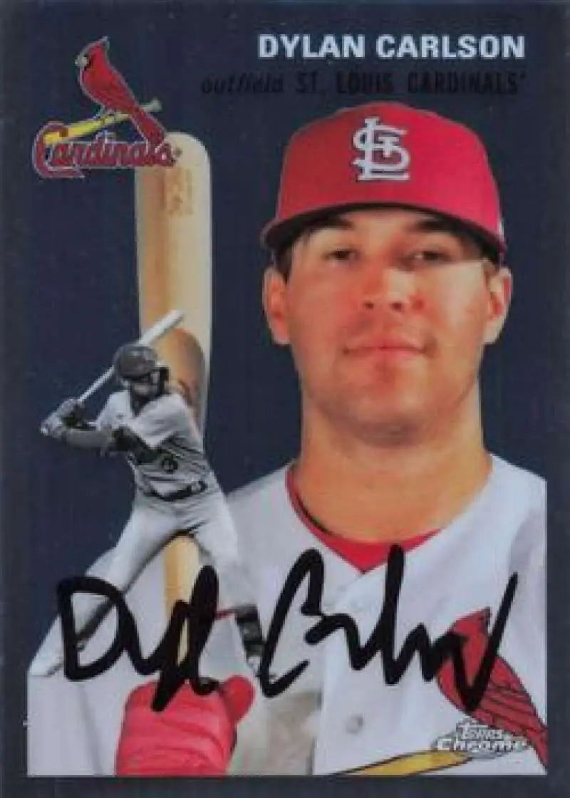 2023 Topps Chrome Platinum Anniversary #371 Dylan Carlson EX Excellent St. Louis Cardinals Baseball Card - Baseball