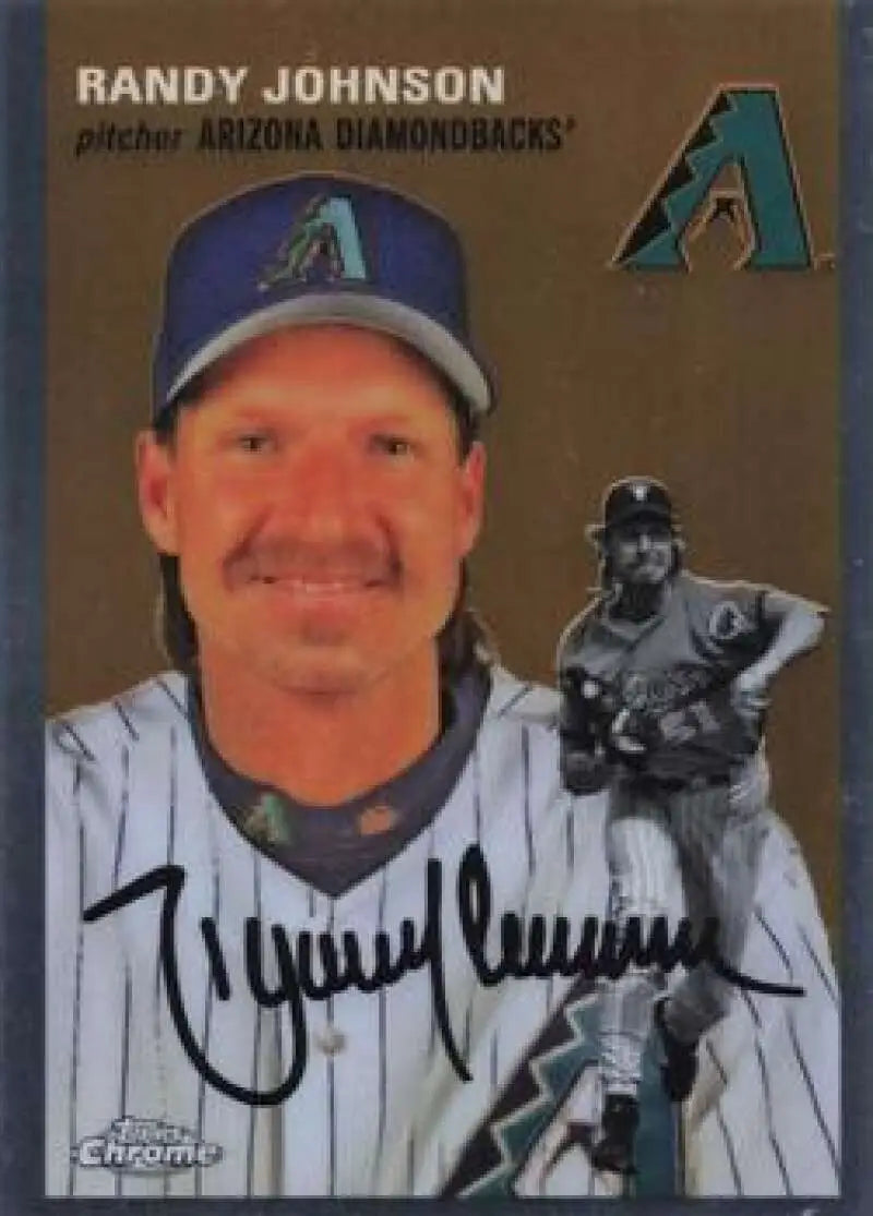 2023 Topps Chrome Platinum Anniversary #372 Randy Johnson EX Excellent Arizona Diamondbacks Baseball Card - Baseball