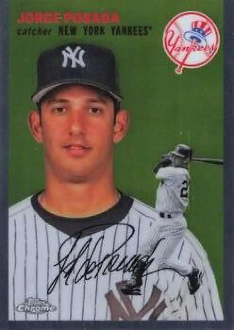 2023 Topps Chrome Platinum Anniversary #373 Jorge Posada EX Excellent New York Yankees Baseball Card - Baseball Card
