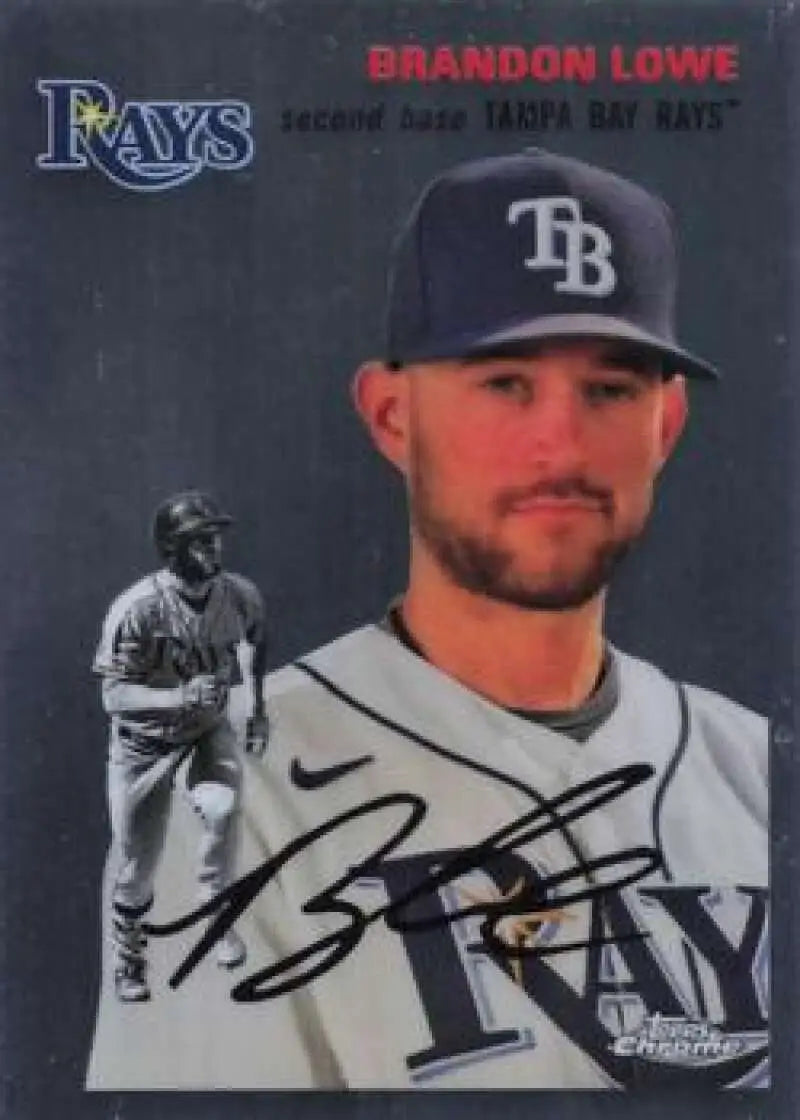 2023 Topps Chrome Platinum Anniversary #375 Brandon Lowe EX Excellent Tampa Bay Rays Baseball Card - Baseball Card