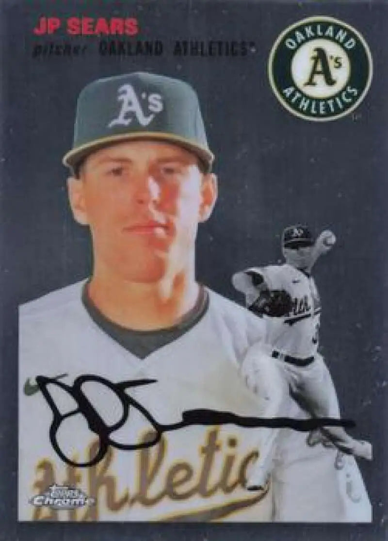2023 Topps Chrome Platinum Anniversary #377 JP Sears EX Excellent Oakland Athletics Baseball Card - Baseball Card Single