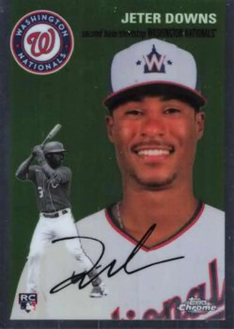 2023 Topps Chrome Platinum Anniversary #378 Jeter Downs EX Excellent RC Rookie Washington Nationals Baseball Card