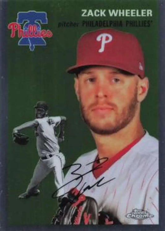 2023 Topps Chrome Platinum Anniversary #379 Zack Wheeler EX Excellent Philadelphia Phillies Baseball Card - Baseball