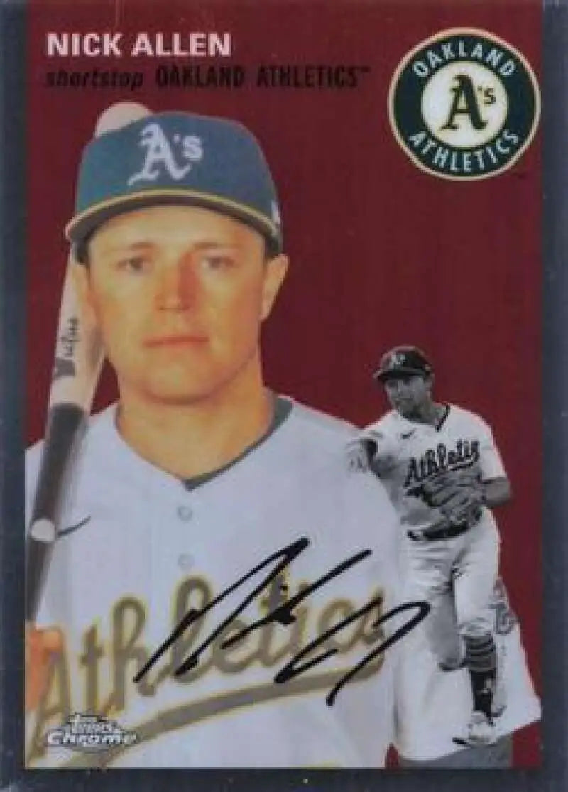 2023 Topps Chrome Platinum Anniversary #381 Nick Allen EX Excellent Oakland Athletics Baseball Card - Baseball Card