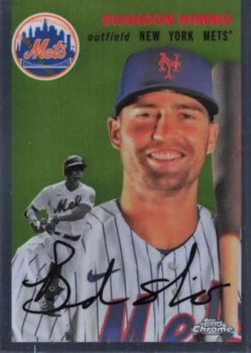 2023 Topps Chrome Platinum Anniversary #382 Brandon Nimmo EX Excellent New York Mets Baseball Card - Baseball Card