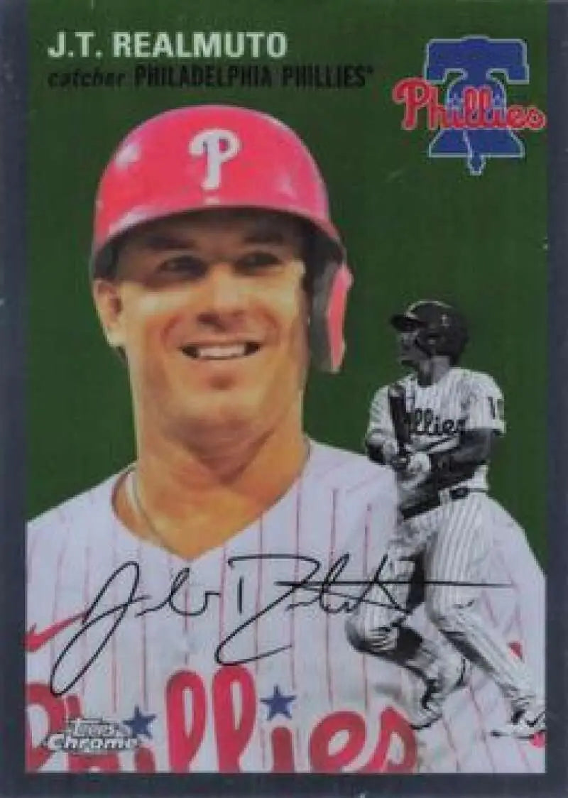 2023 Topps Chrome Platinum Anniversary #383 J.T. Realmuto EX Excellent Philadelphia Phillies Baseball Card - Baseball