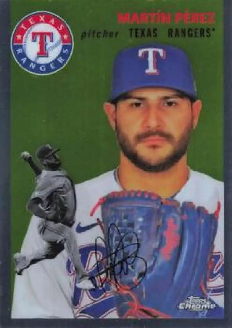 2023 Topps Chrome Platinum Anniversary #387 Martin Perez EX Excellent Texas Rangers Baseball Card - Baseball Card Single