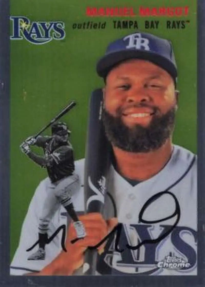 2023 Topps Chrome Platinum Anniversary #394 Manuel Margot EX Excellent Tampa Bay Rays Baseball Card - Baseball Card