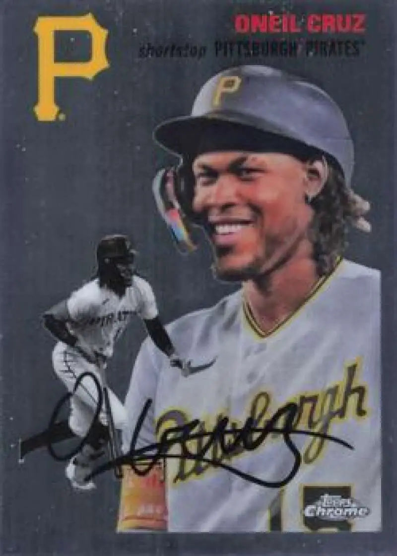 2023 Topps Chrome Platinum Anniversary #395 Oneil Cruz EX Excellent Pittsburgh Pirates Baseball Card - Baseball Card