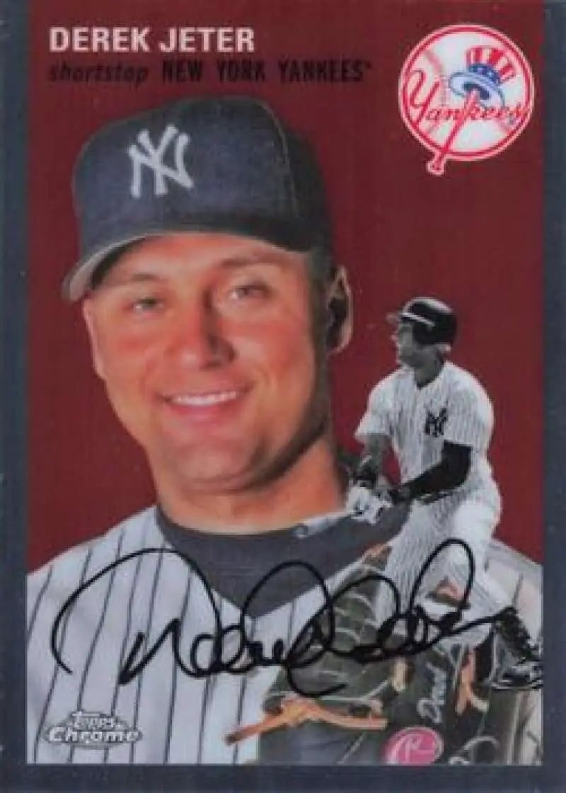 2023 Topps Chrome Platinum Anniversary #396 Derek Jeter EX Excellent New York Yankees Baseball Card - Baseball Card