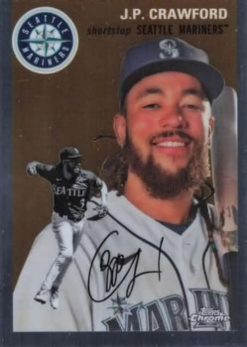 2023 Topps Chrome Platinum Anniversary #398 J.P. Crawford EX Excellent Seattle Mariners Baseball Card - Baseball Card