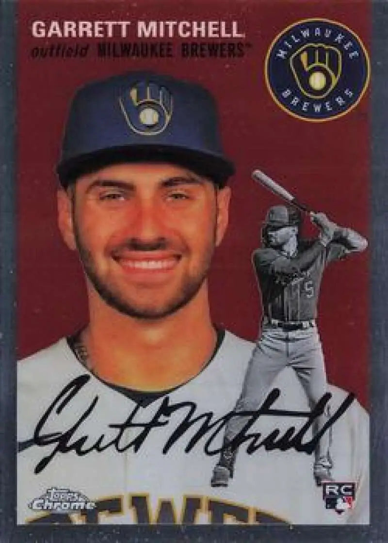 2023 Topps Chrome Platinum Anniversary #4 Garrett Mitchell EX Excellent RC Rookie Milwaukee Brewers Baseball Card