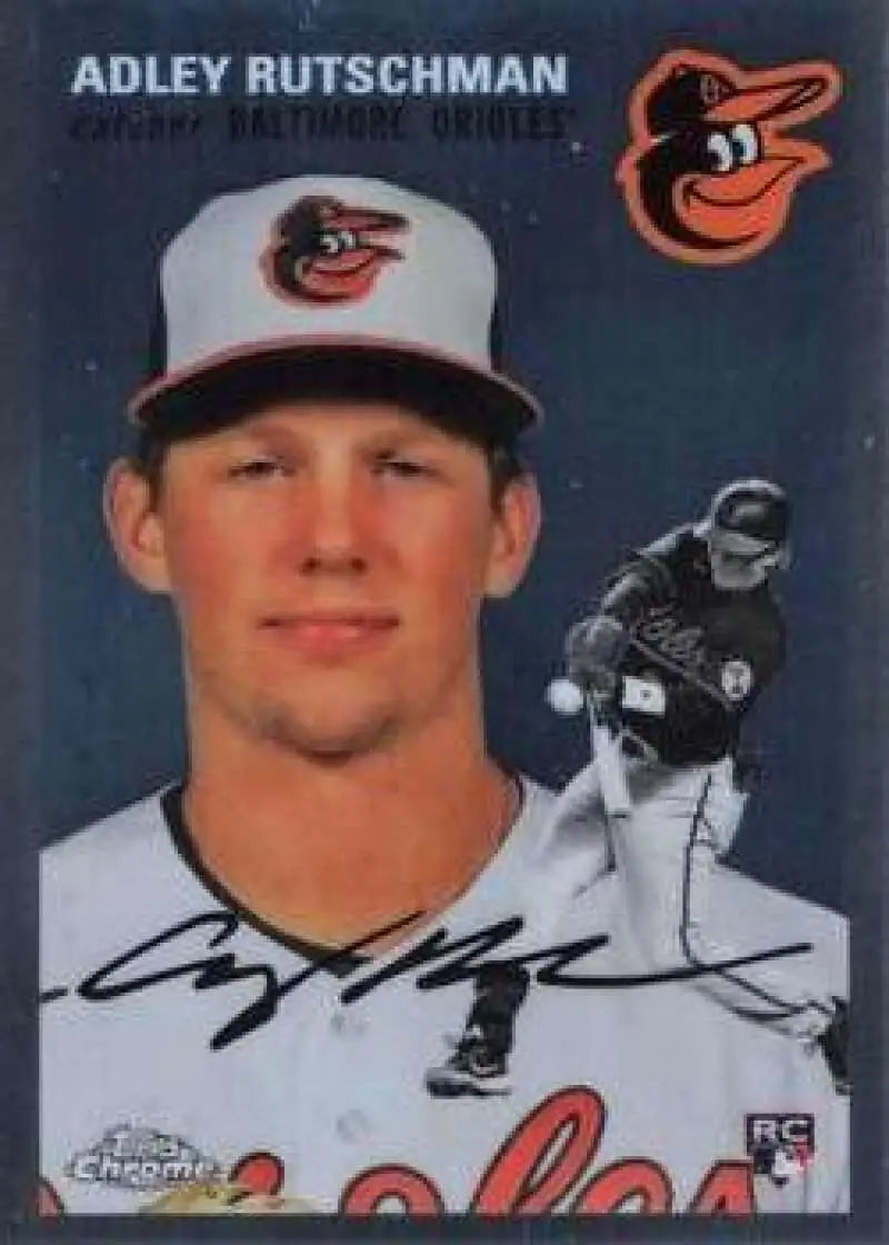 2023 Topps Chrome Platinum Anniversary #400 Adley Rutschman EX Excellent RC Rookie Baltimore Orioles Baseball Card