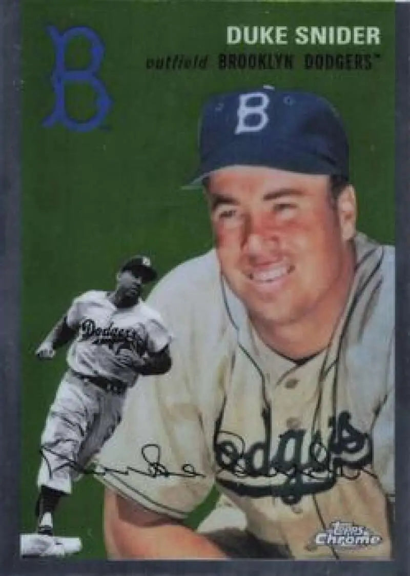 2023 Topps Chrome Platinum Anniversary #405 Duke Snider EX Excellent Brooklyn Dodgers Baseball Card - Baseball Card