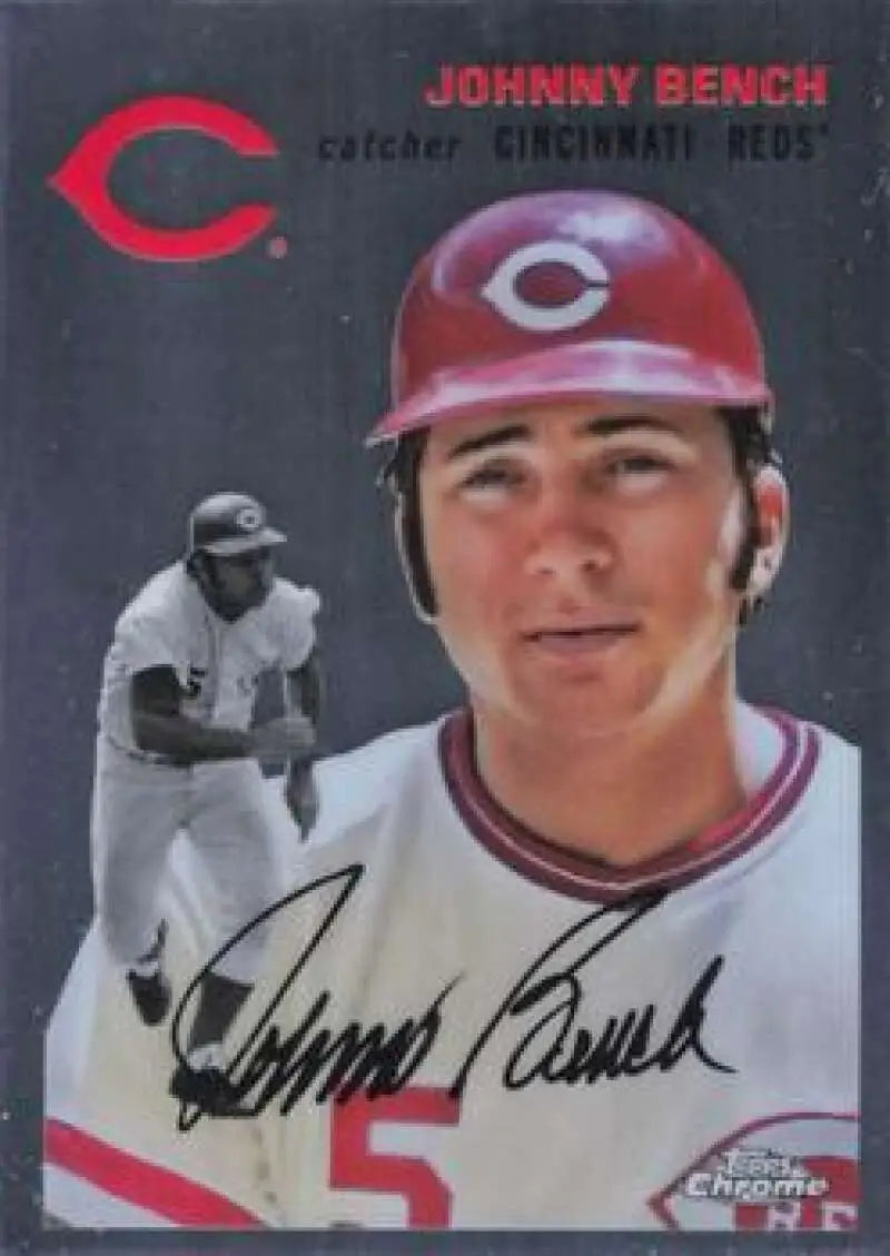 2023 Topps Chrome Platinum Anniversary #407 Johnny Bench EX Excellent Cincinnati Reds Baseball Card - Baseball Card