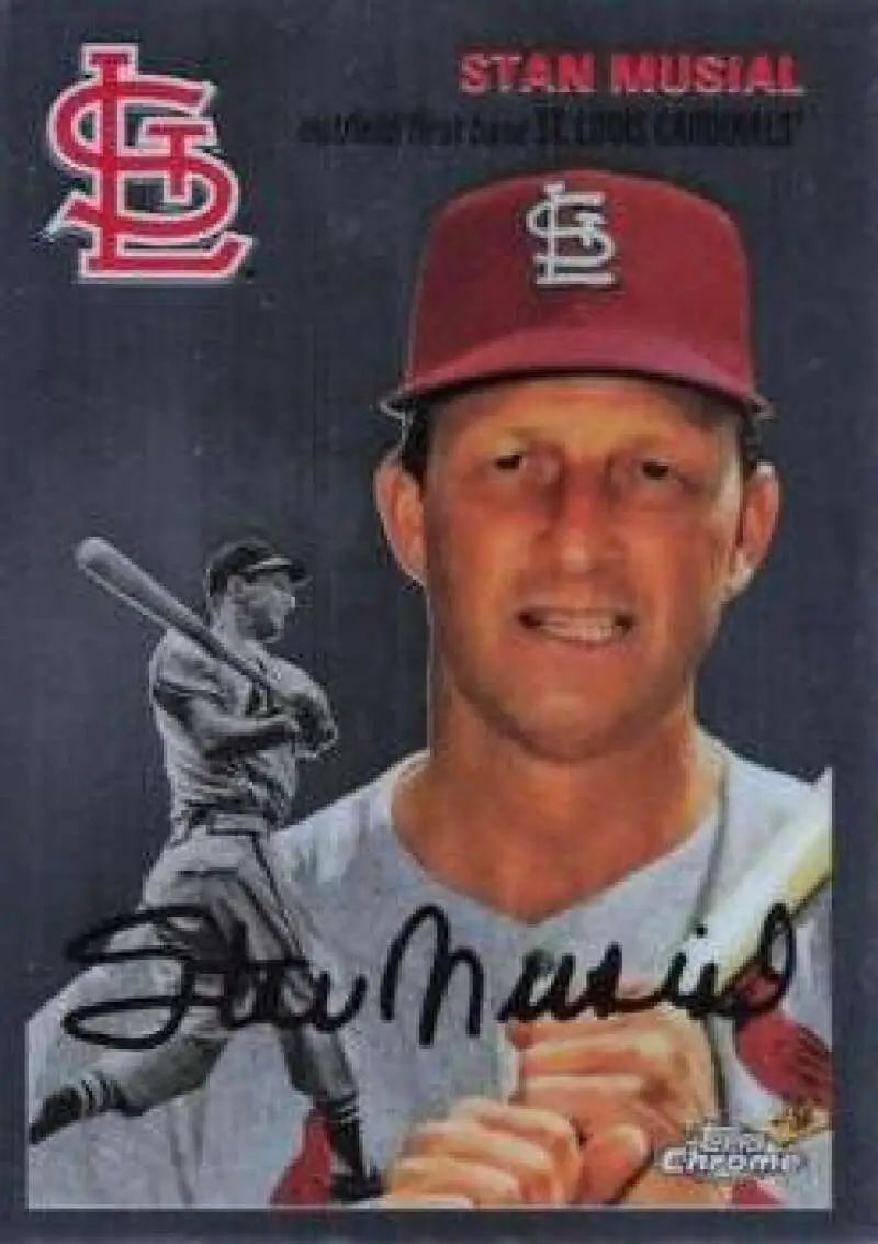 2023 Topps Chrome Platinum Anniversary #408 Stan Musial EX Excellent St. Louis Cardinals Baseball Card - Baseball Card