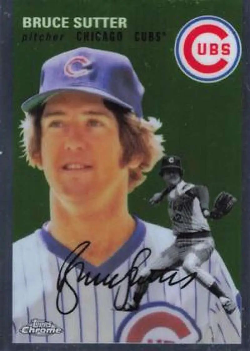 2023 Topps Chrome Platinum Anniversary #419 Bruce Sutter EX Excellent Chicago Cubs Baseball Card - Baseball Card Single