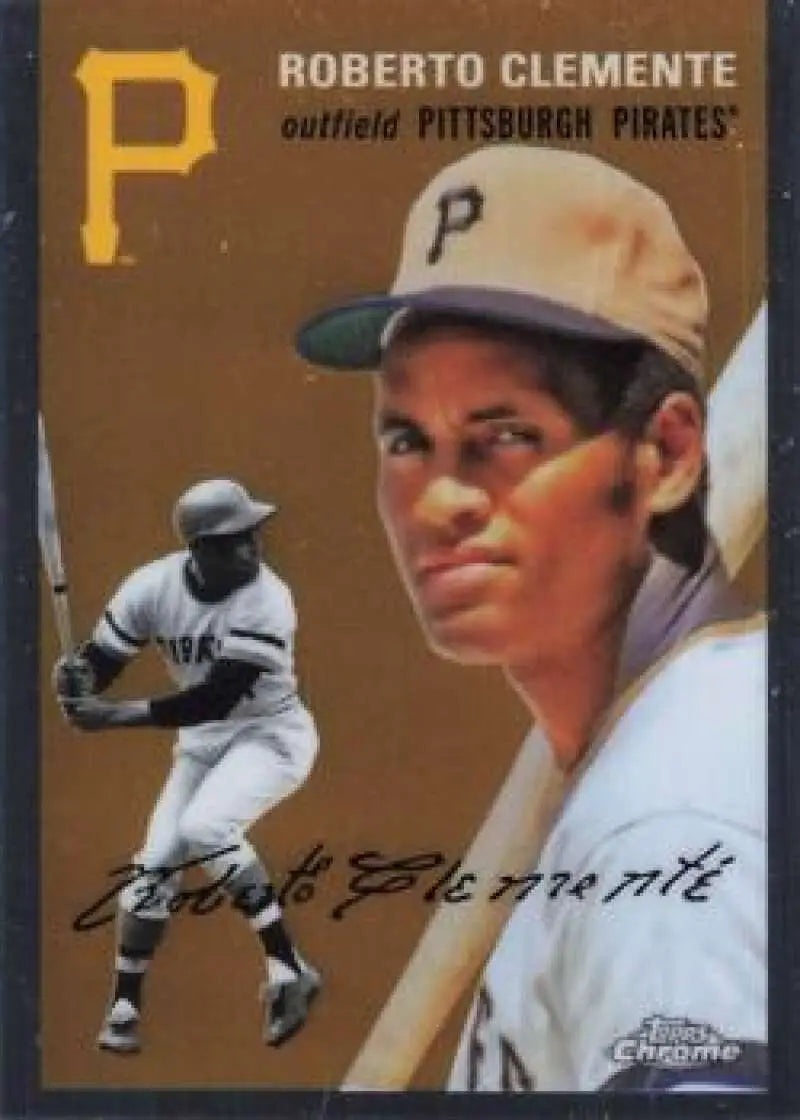 2023 Topps Chrome Platinum Anniversary #421 Roberto Clemente EX Excellent Pittsburgh Pirates Baseball Card - Baseball